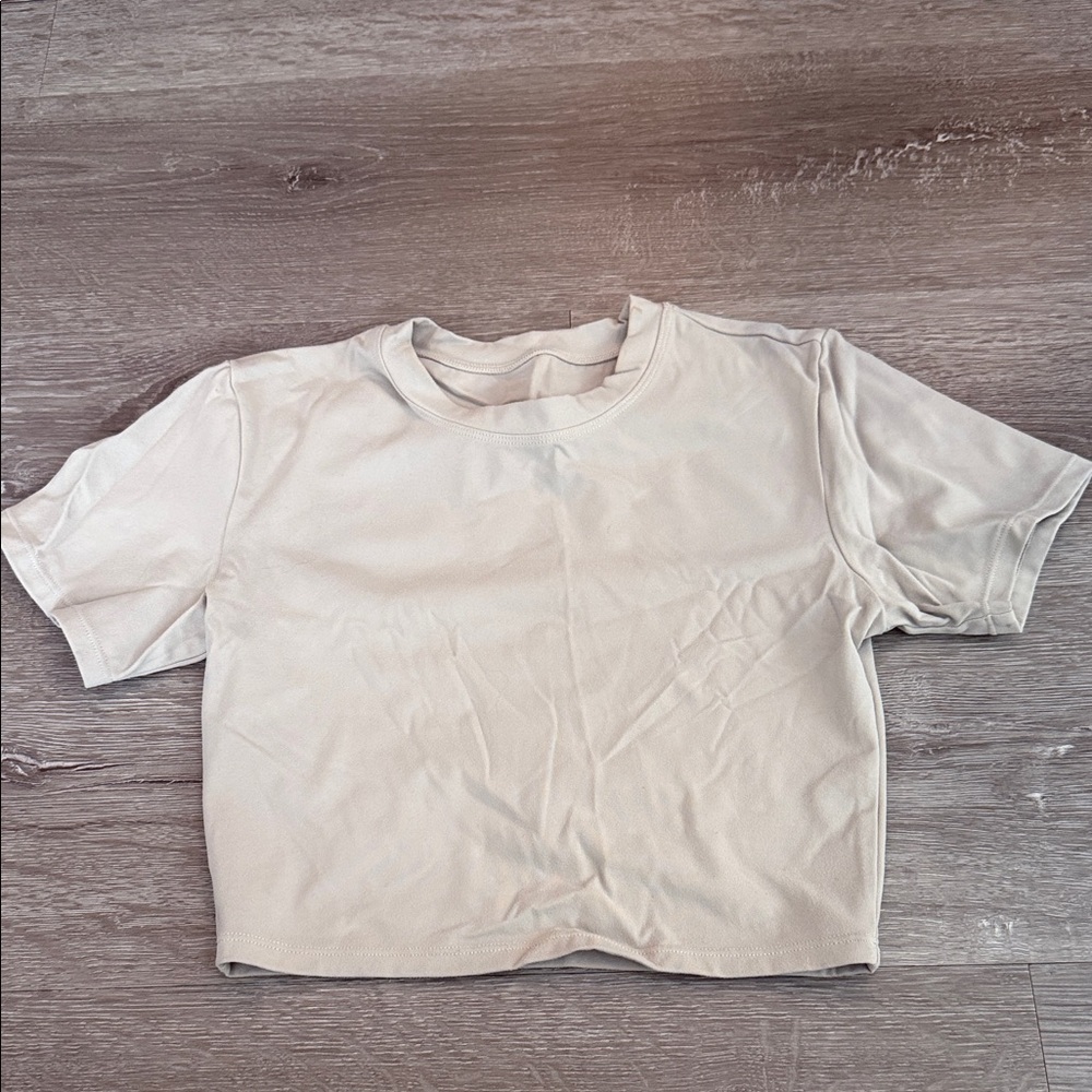 Elegant Cream Crop Top